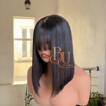 Fringe Bone Straight Wig | 12”