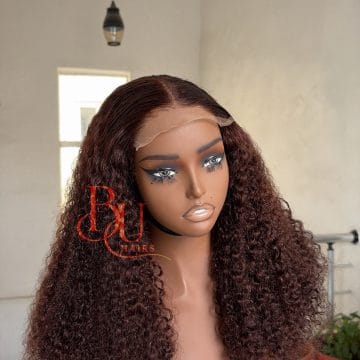 Curly Brown Wig | 5x5 Closure