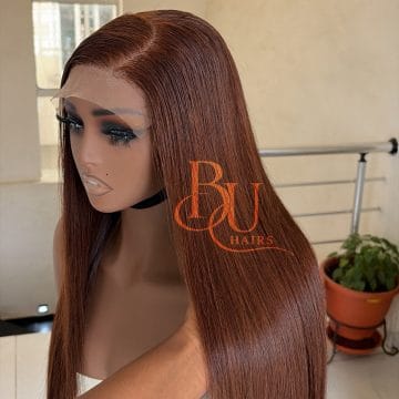 Brown Bone Straight Wig | 5x5 Closure | 20”