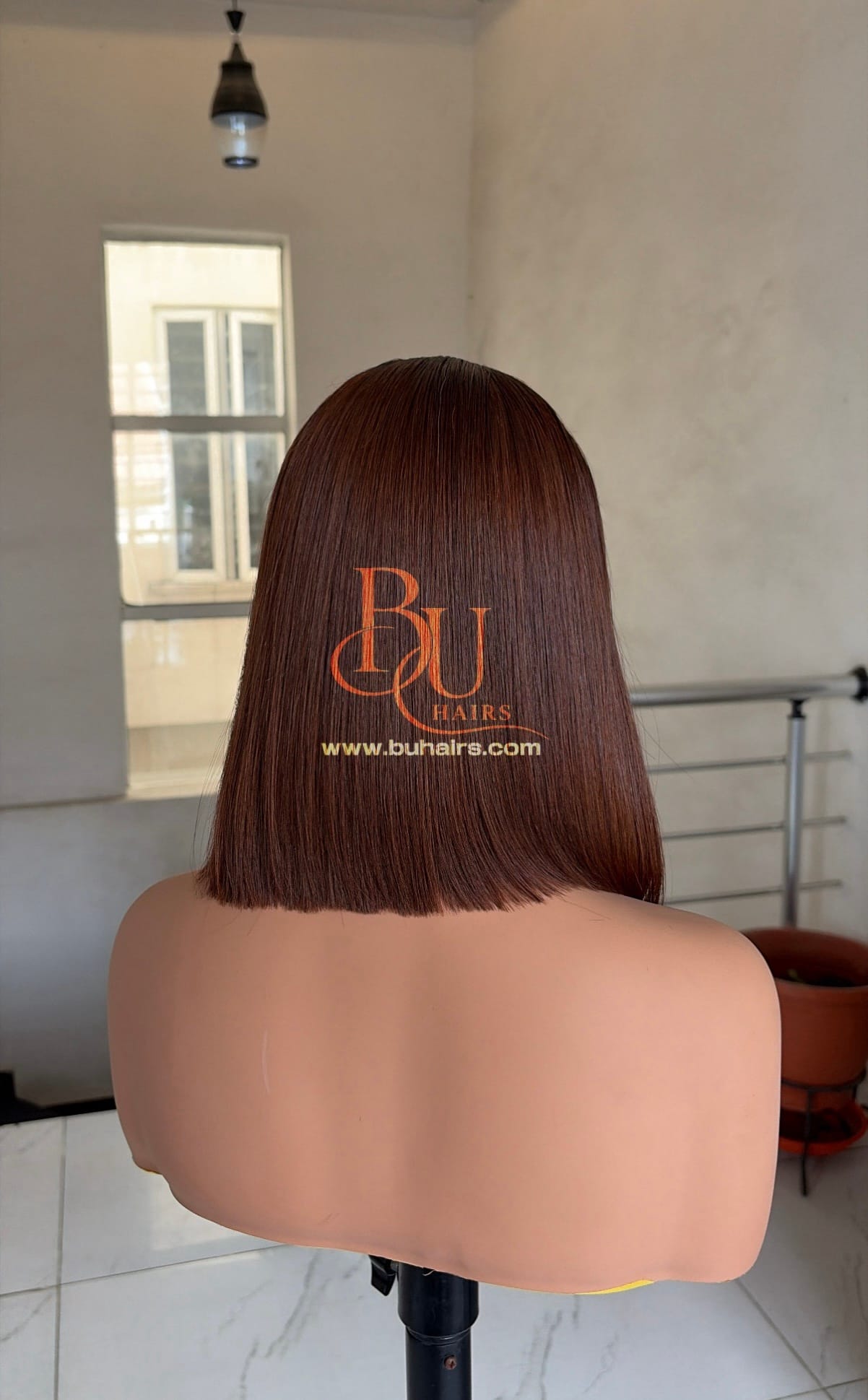 Brown Bone Straight Wig | 5x5 Closure 2 Brown Bone Straight Wig | 5x5 Closure - Image 2