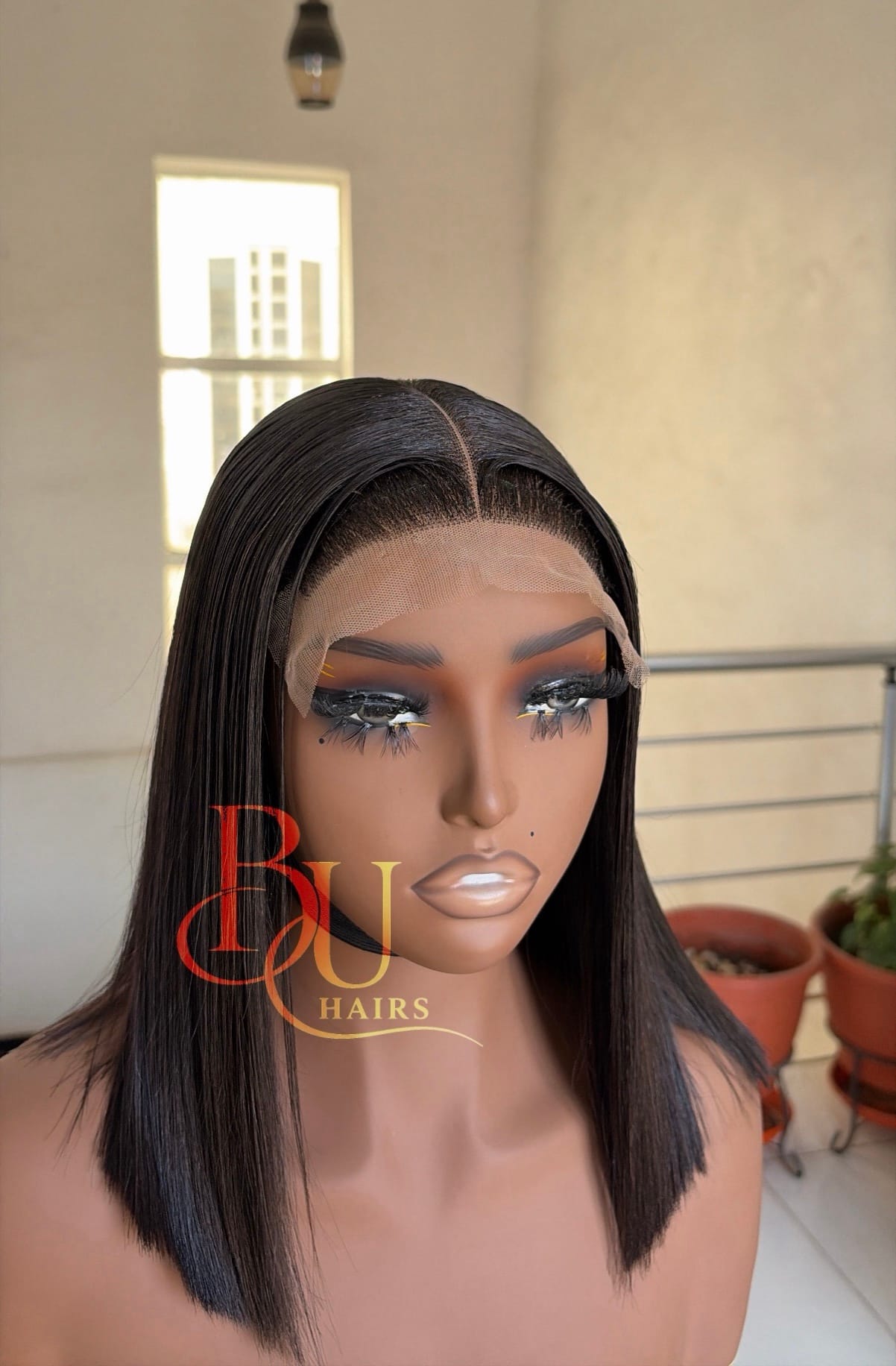 Glueless Closure Styled Bone Straight Wig | 12” 4 Glueless Closure Styled Bone Straight Wig | 12” - Image 4