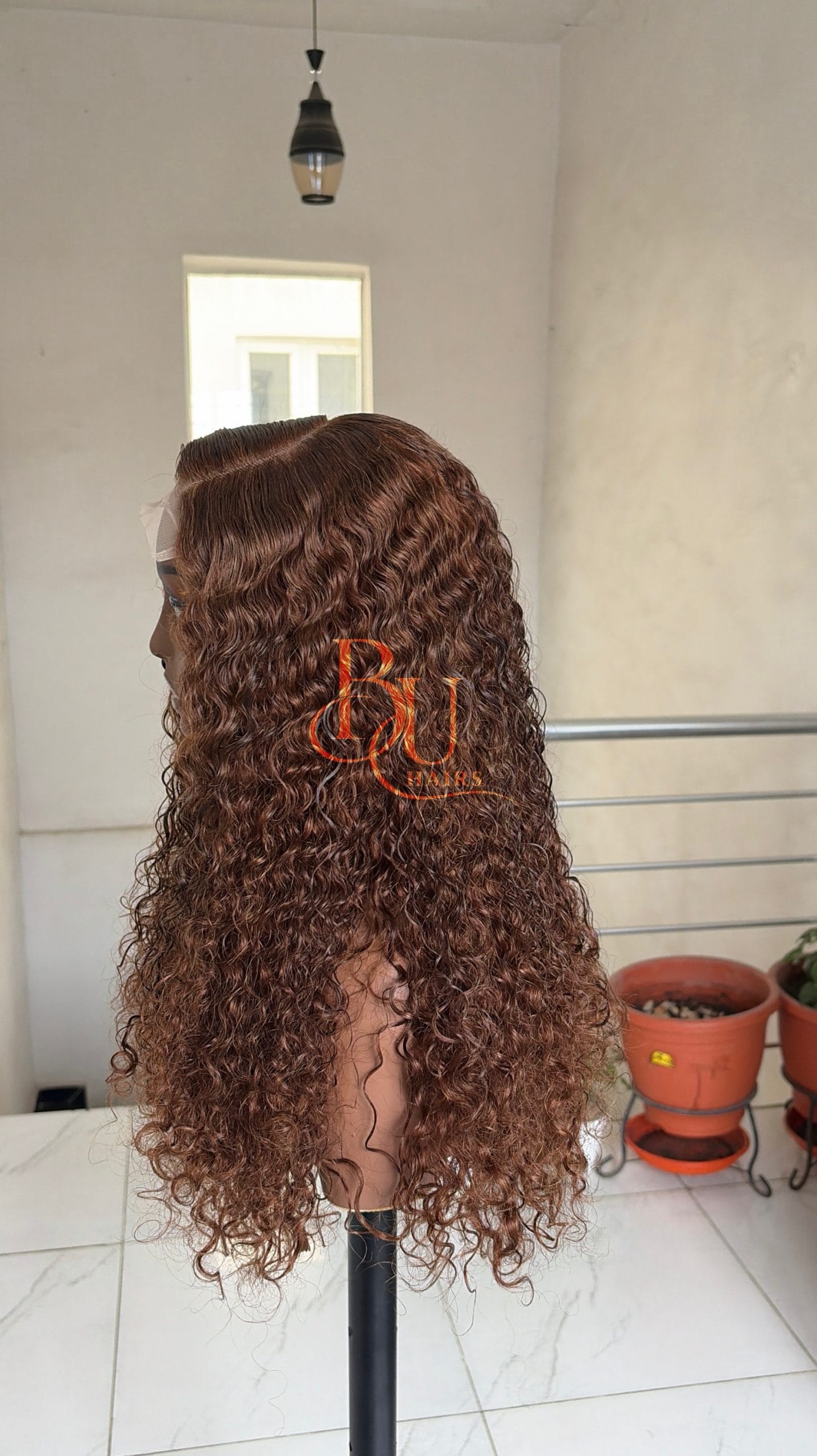Brown Jerry Curls Wig | 5x5 Closure 3 Brown Jerry Curls Wig | 5x5 Closure - Image 3