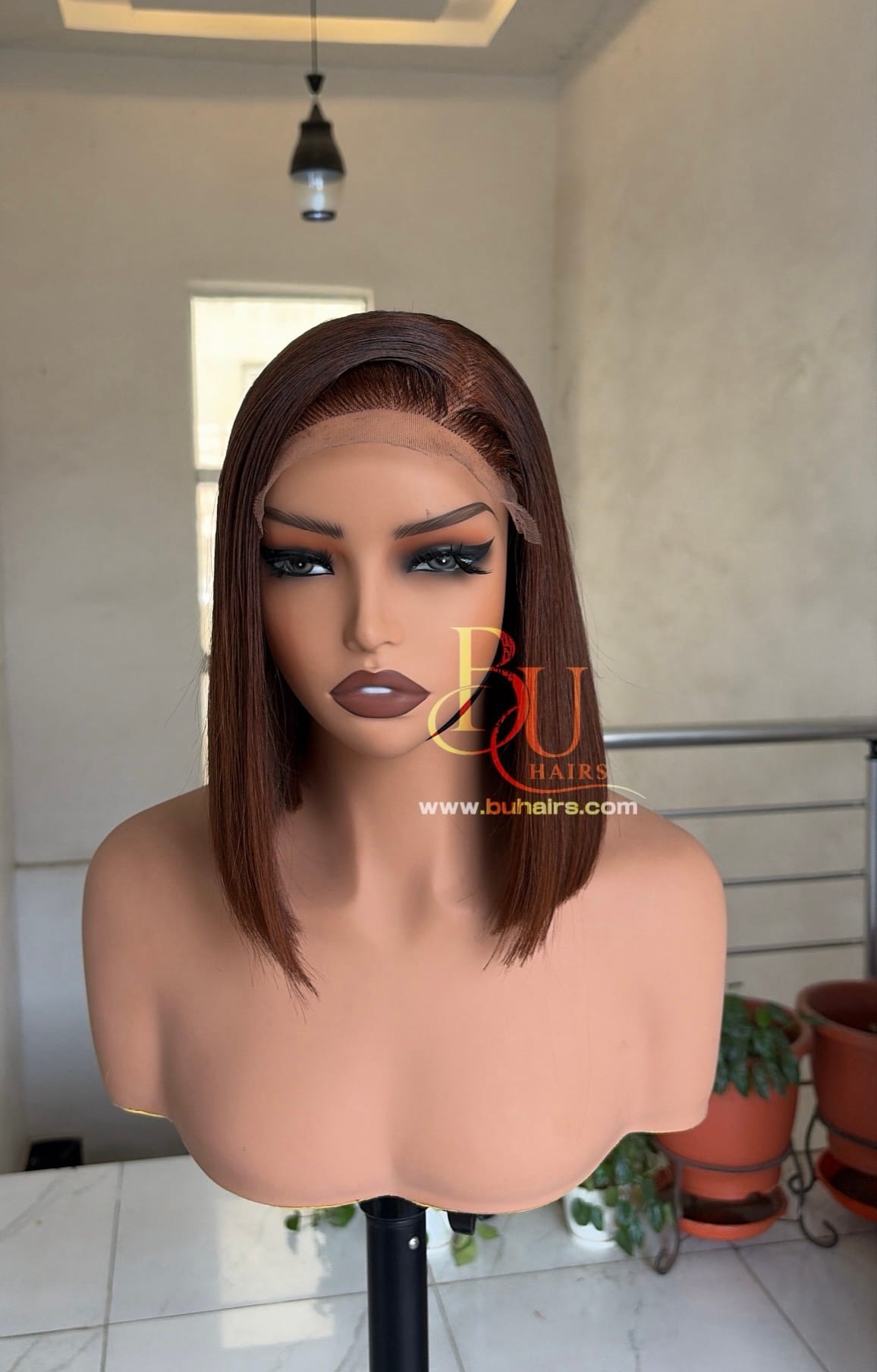 Brown Bone Straight Wig | 5x5 Closure 1 Brown Bone Straight Wig | 5x5 Closure