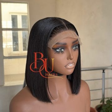 Glueless Closure Styled Bone Straight Wig | 10”