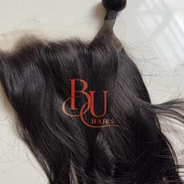 Ponytail Combo | HD Lace Frontal + Silky Straight Bundle