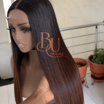 Ombre Tone Bone Straight Wig | 2x6 | 20”