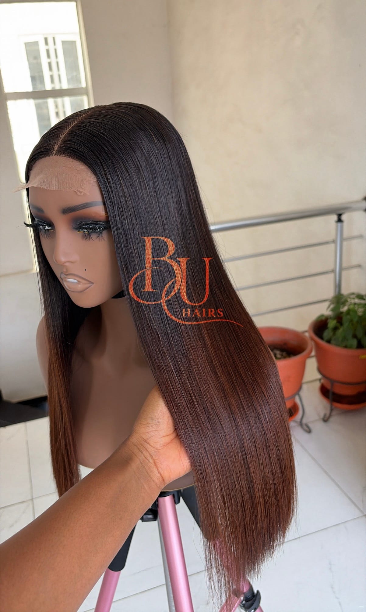 Ombre Tone Bone Straight Wig | 2x6 | 20” 1 Ombre Tone Bone Straight Wig | 2x6 | 20”