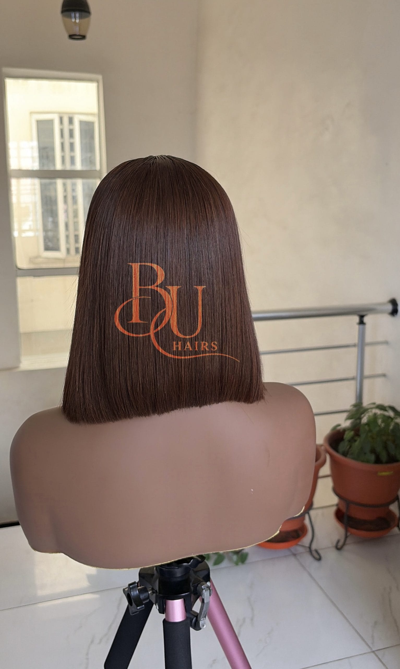 Brown Bone Straight Wig | 2x4 Closure 3 Brown Bone Straight Wig | 2x4 Closure - Image 3