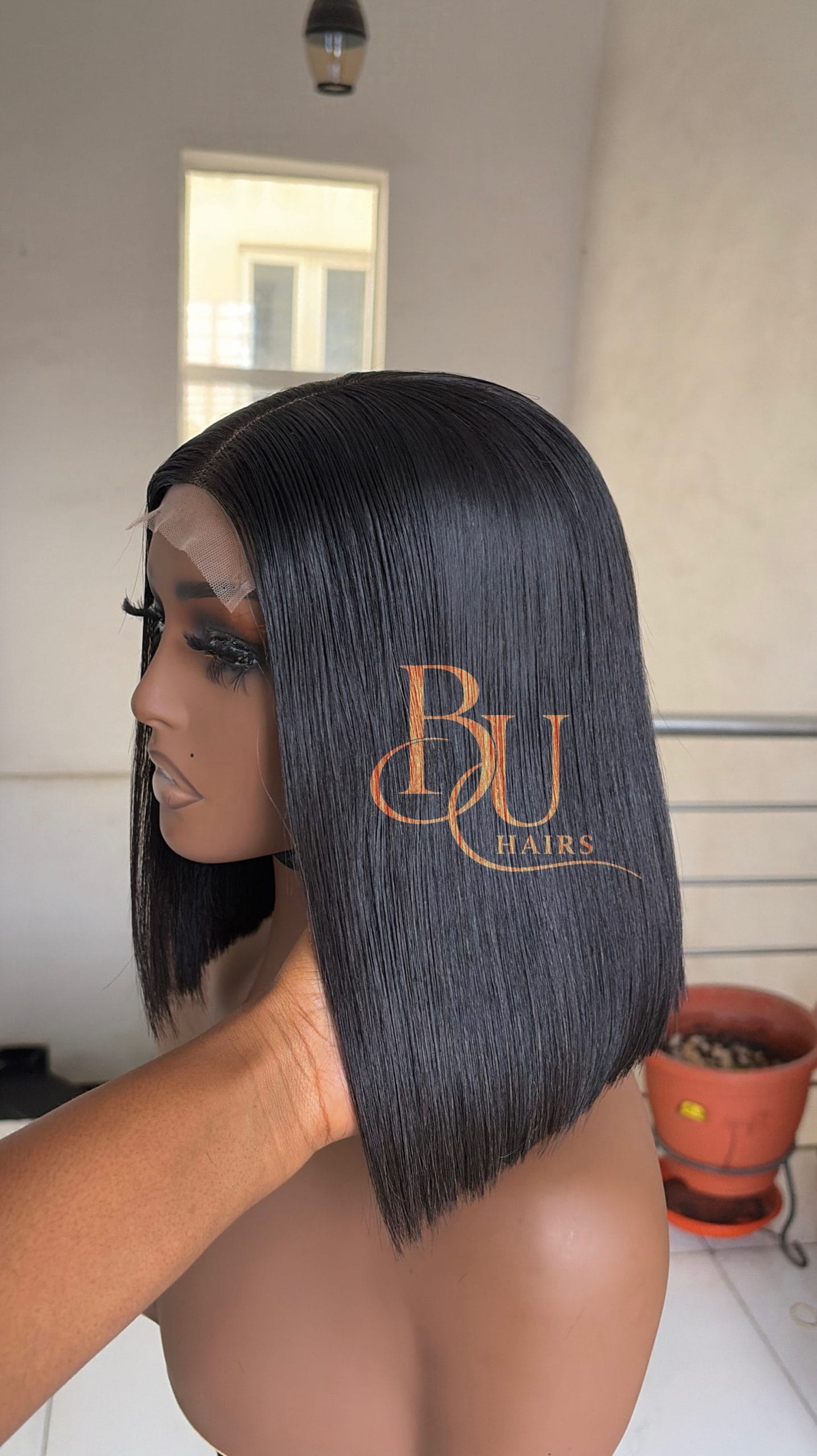 10” Bone Straight Wig | 2x4 Closure 2 10” Bone Straight Wig | 2x4 Closure - Image 2