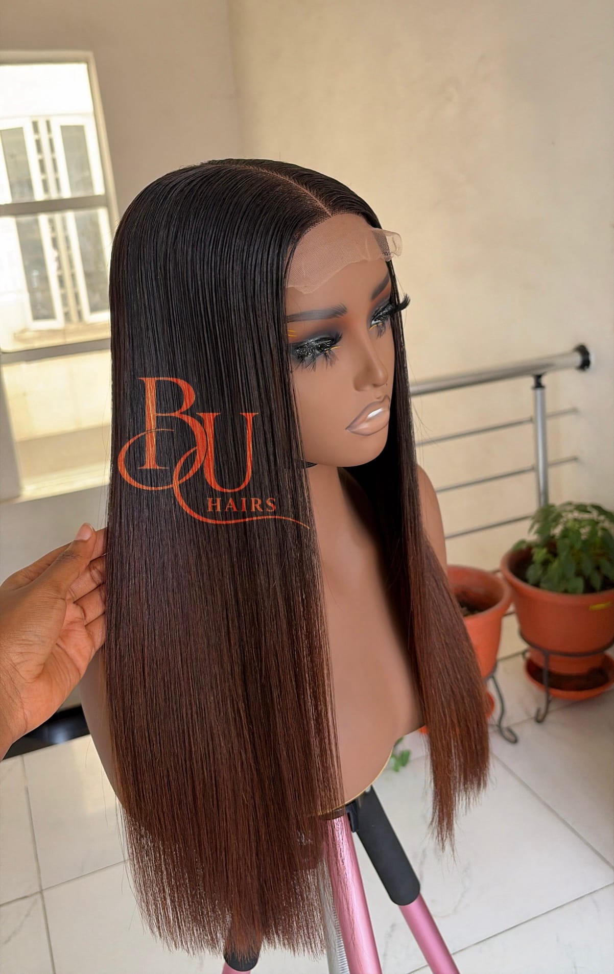 Ombre Tone Bone Straight Wig | 2x6 | 20” 2 Ombre Tone Bone Straight Wig | 2x6 | 20” - Image 2
