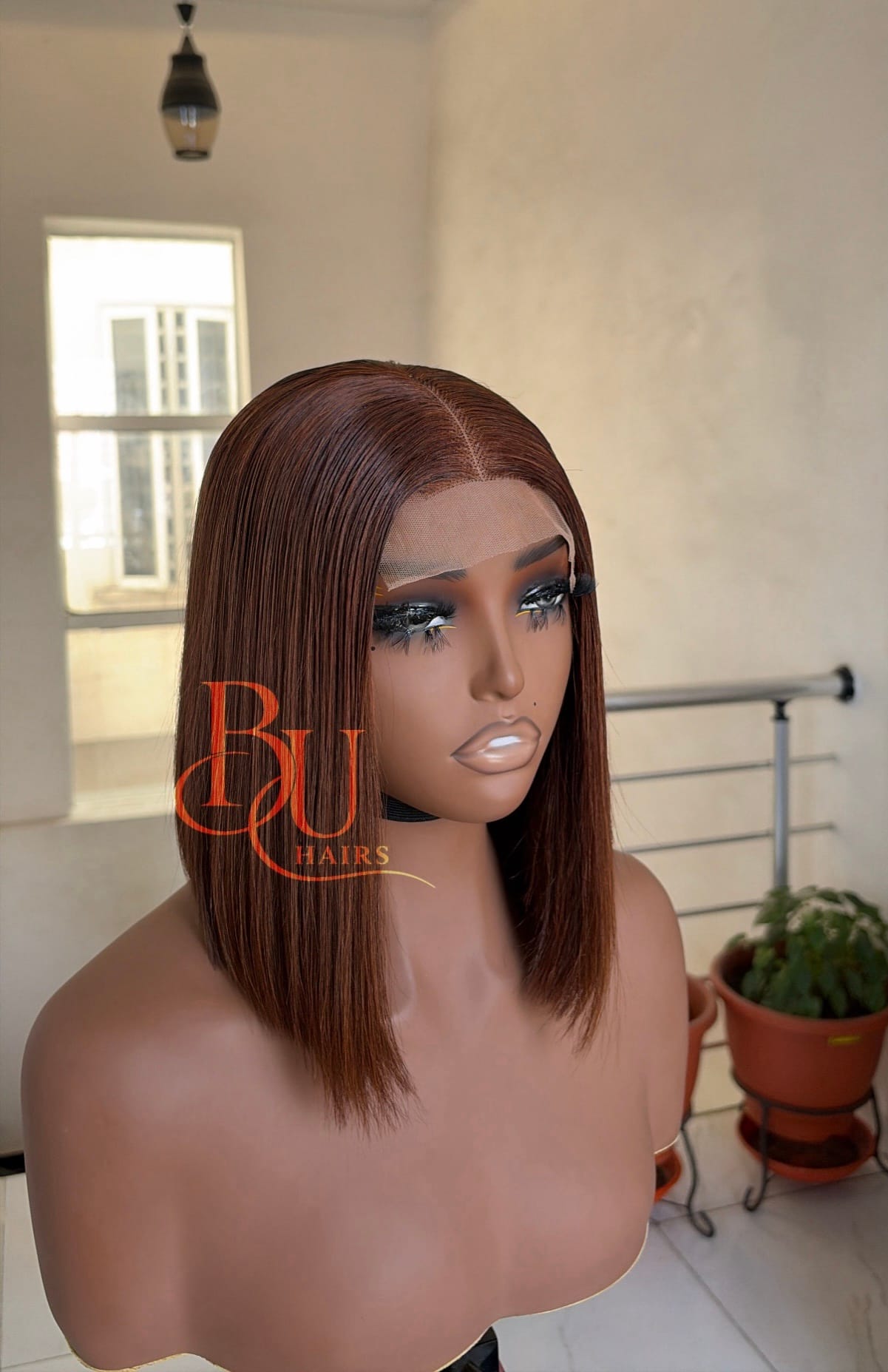 Brown Bone Straight Wig | 2x4 Closure 1 Brown Bone Straight Wig | 2x4 Closure