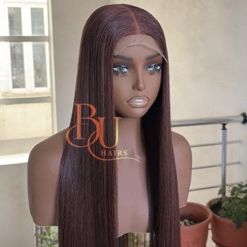 Choco Brown Bone Straight | 2x6 | 24”-30”