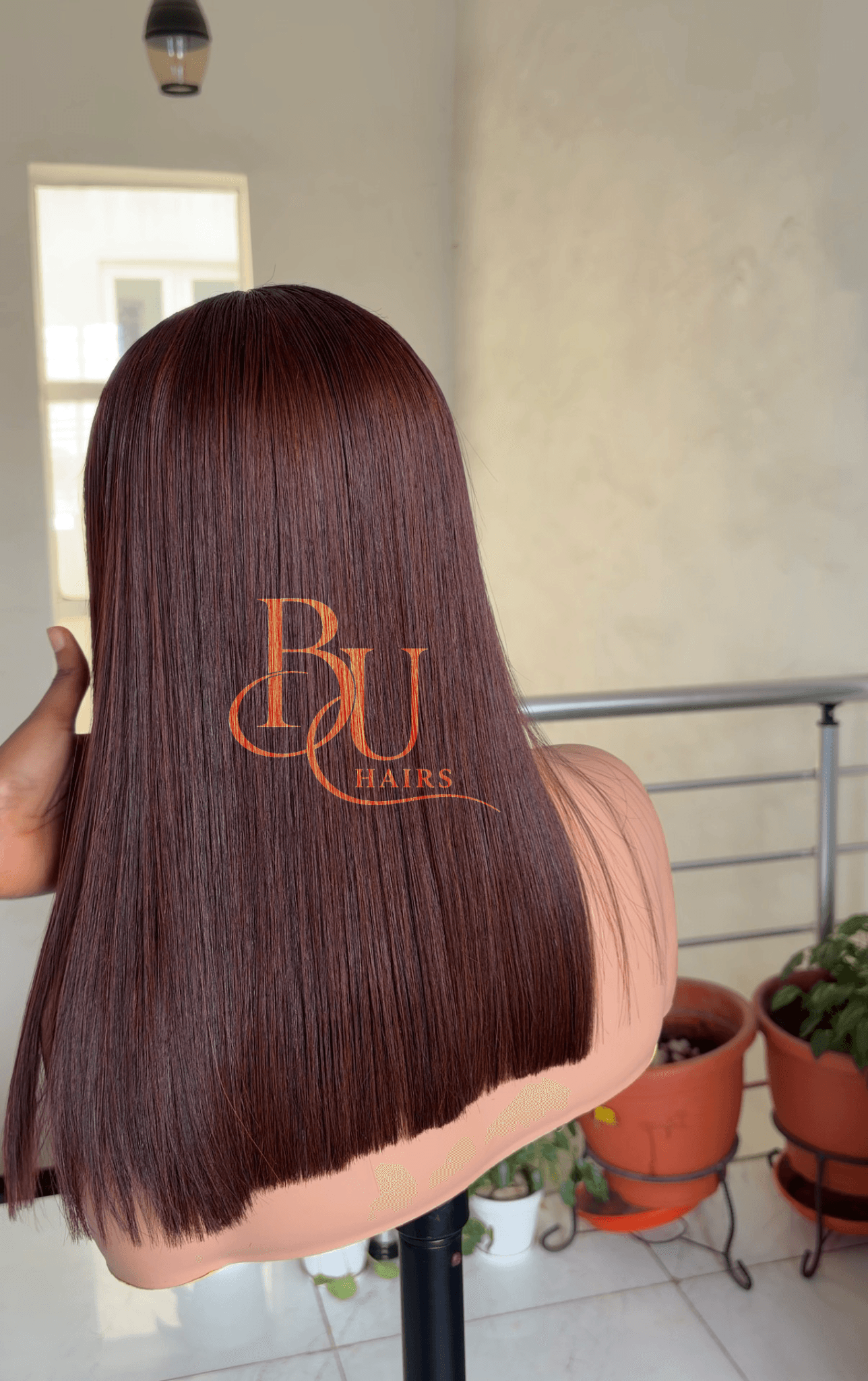 Cajun Brown Straight Wig | 2x6 Dark Roots | 14” 4 Cajun Brown Straight Wig | 2x6 Dark Roots | 14” - Image 4
