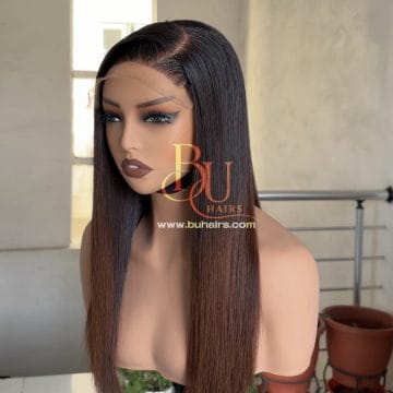Ombre Tone Bone Straight Wig | 5x5 Closure | 16”