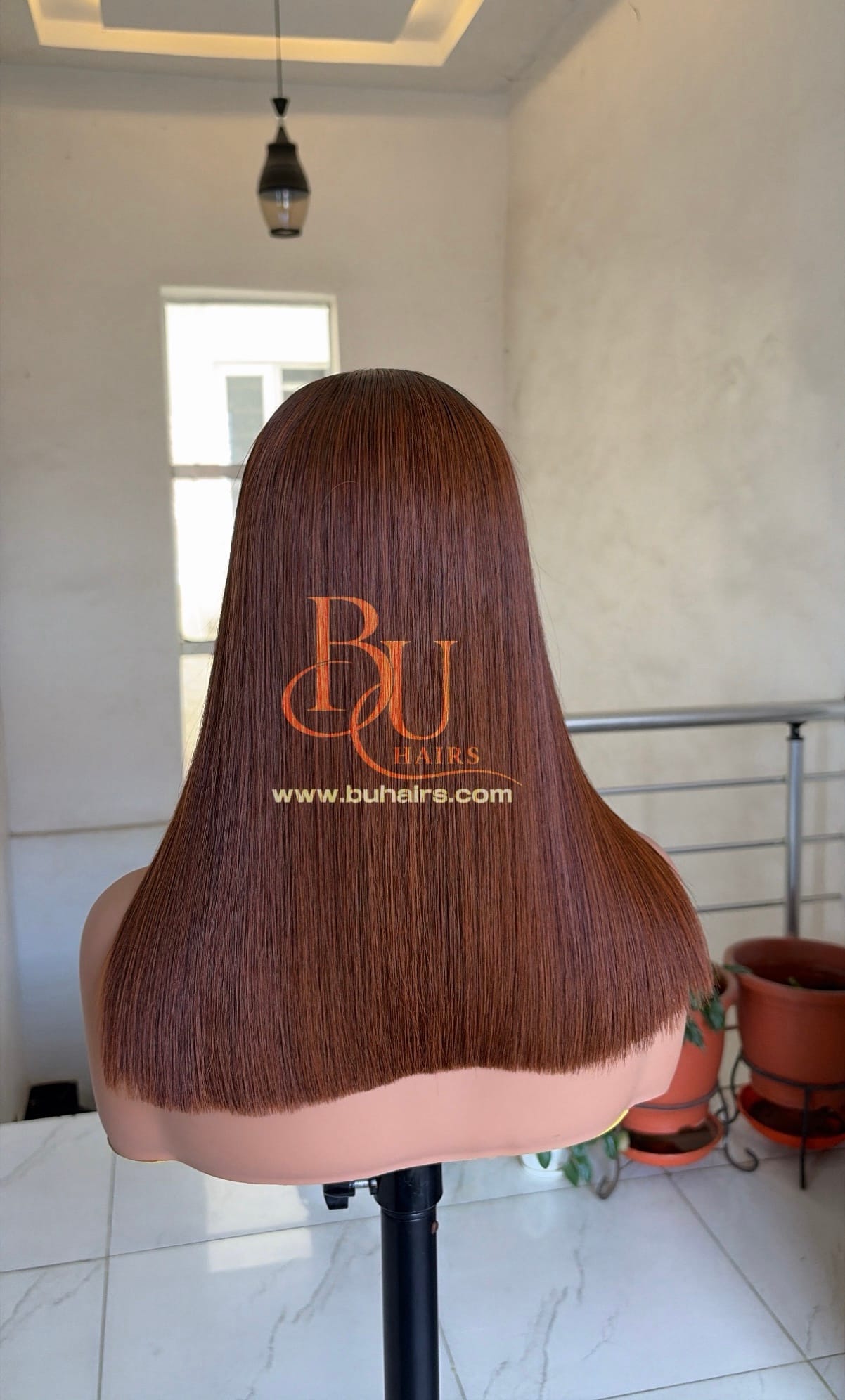 Brown Bone Straight Wig | 2x6 Closure | 14” 2 Brown Bone Straight Wig | 2x6 Closure | 14” - Image 2