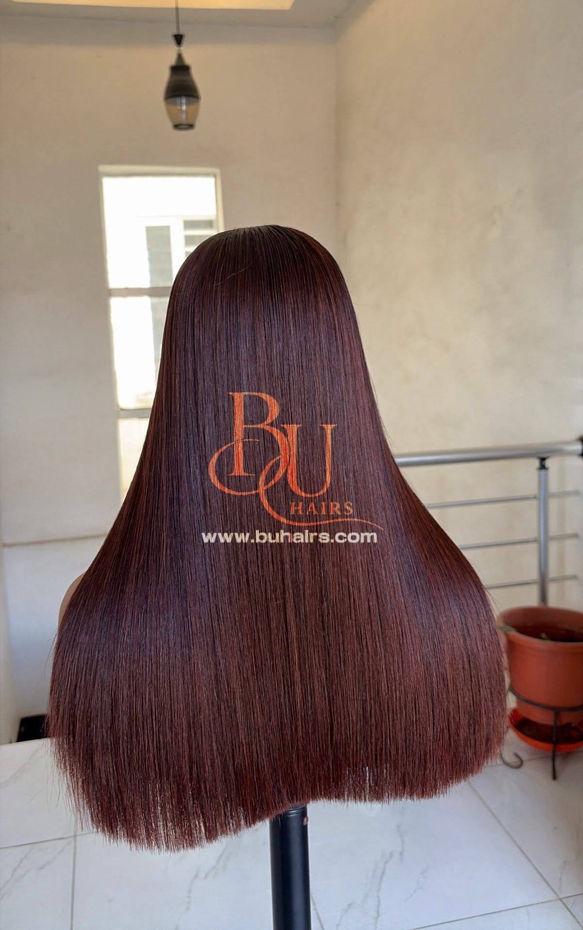 Choco Brown Bone Straight Wig | 2x6 | 16” 2 Choco Brown Bone Straight Wig | 2x6 | 16” - Image 2